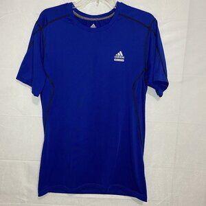 Adidas Techfit Climalite Athletic Shirt Blue Medium